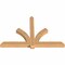 Ekena Millwork Redmond Smooth Timber Gable Bracket, Western Red Cedar, 84"W x 56"H x 5 1/2"D x 5 1/2"F, 16/12 Pitch GBW084X56X0606RED00SWR - alternate 4